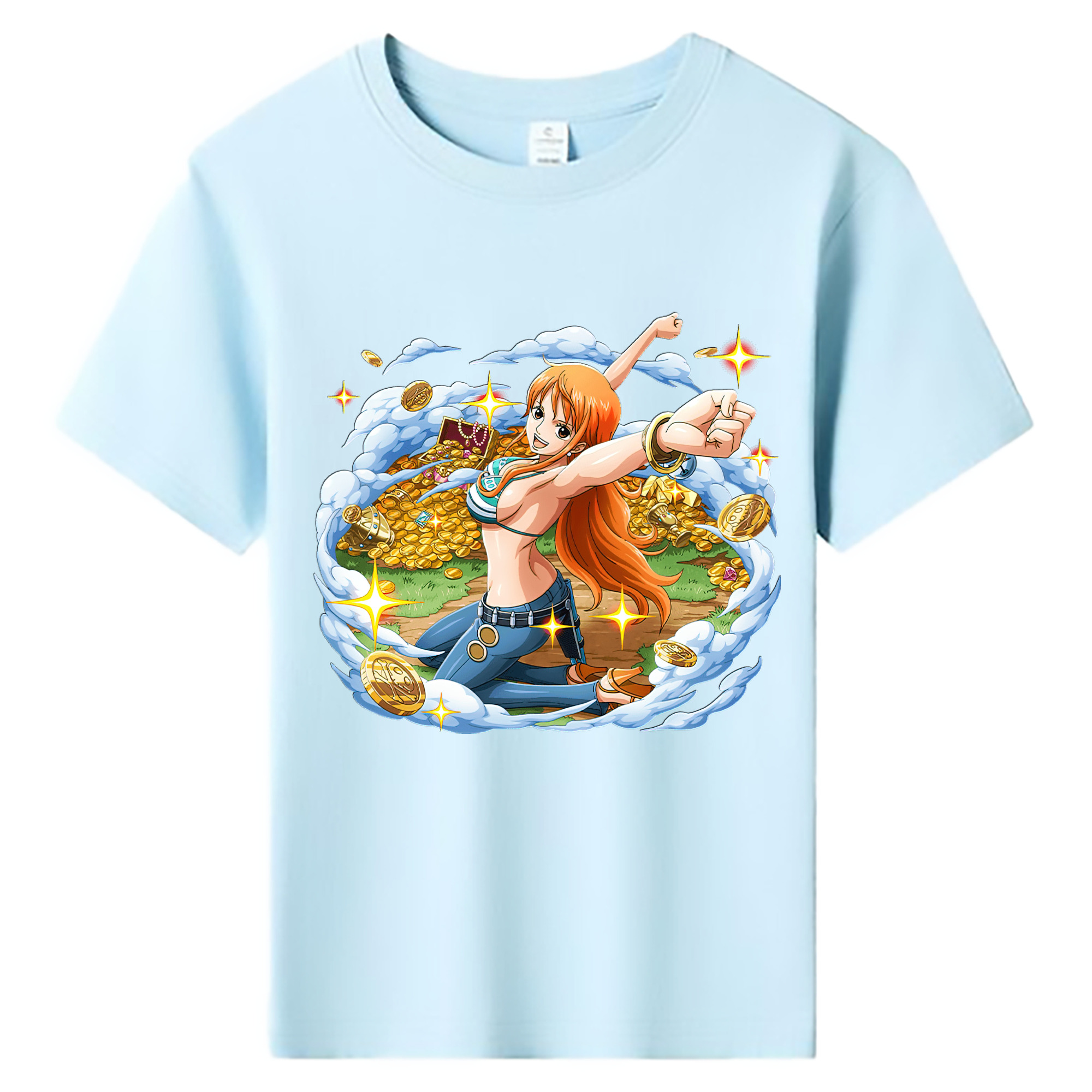 ワンピース ナミ ONE PIECE Nami 綿100％キッズTシャツ（フロントプリント）